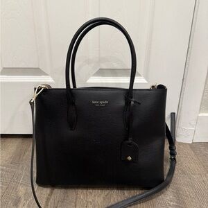 Kate Spade Black Pebbled Leather Tote